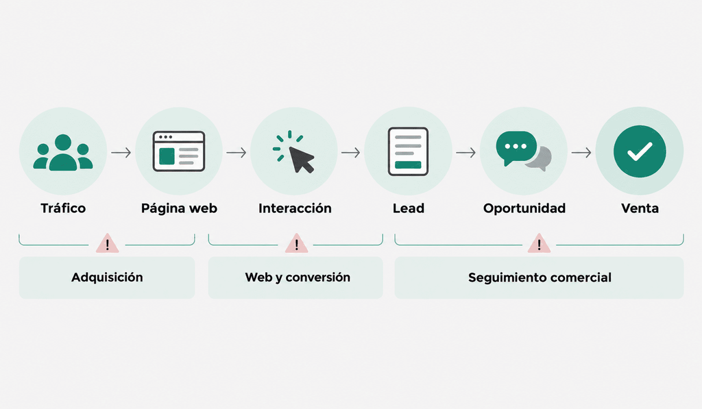 página web no genera clientes y necesita un rediseño 7 señales 1 Página Web No Genera Clientes